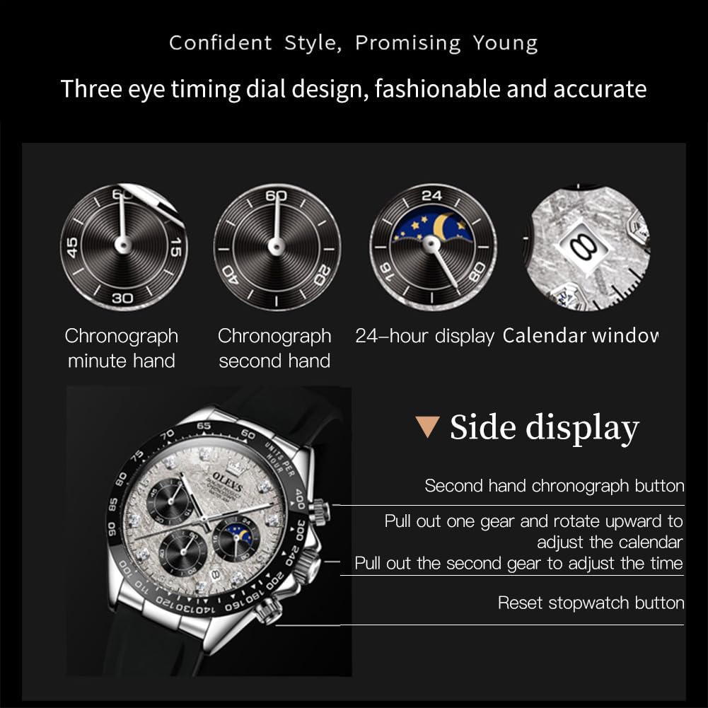 Men Business Diamond Watch Waterproof