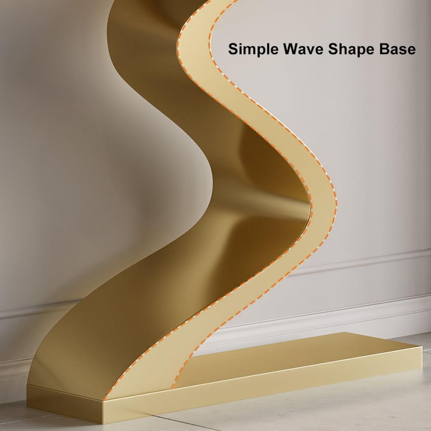 Wave shape base with 'Simple Wave Shape Base' text on a neutral background