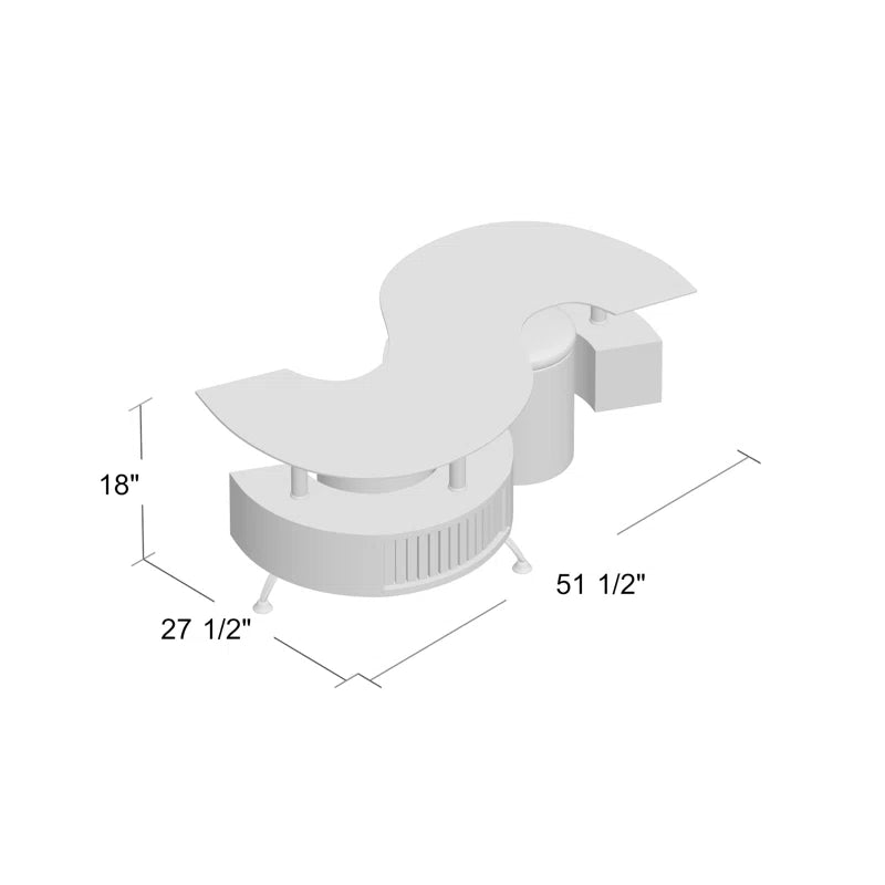 Elite Vojor Glass Top Coffee Table
