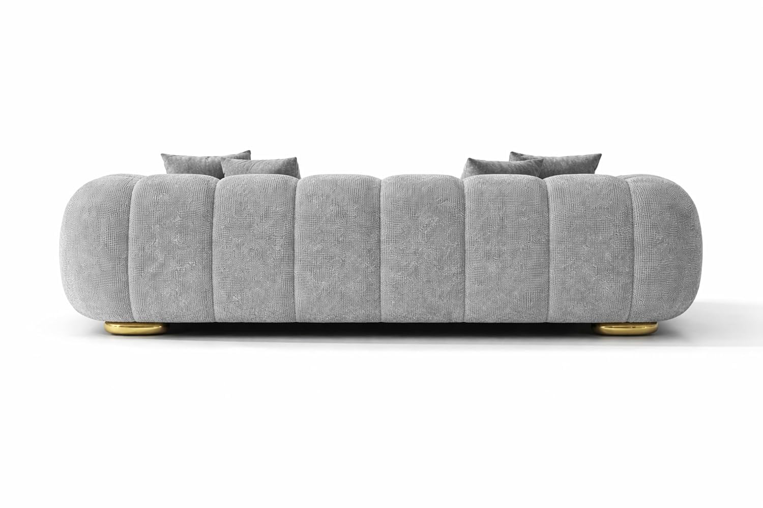 luxury Chesterfield Sofa Chair Cloud Soft Cream Marshmallow Fabric
