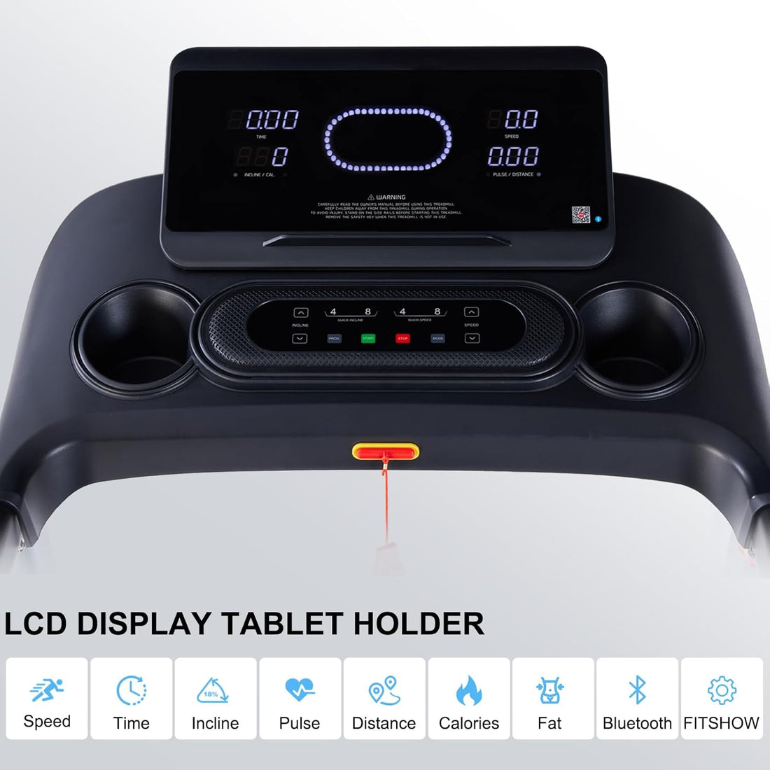 New Premium Treadmill Heavy Duty Wide Belt, App Bluetooth Enable