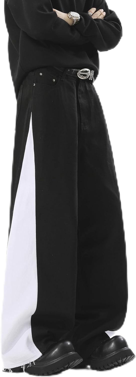 New Mens Fashion Baggy Jeans Denim Pants Streetwear