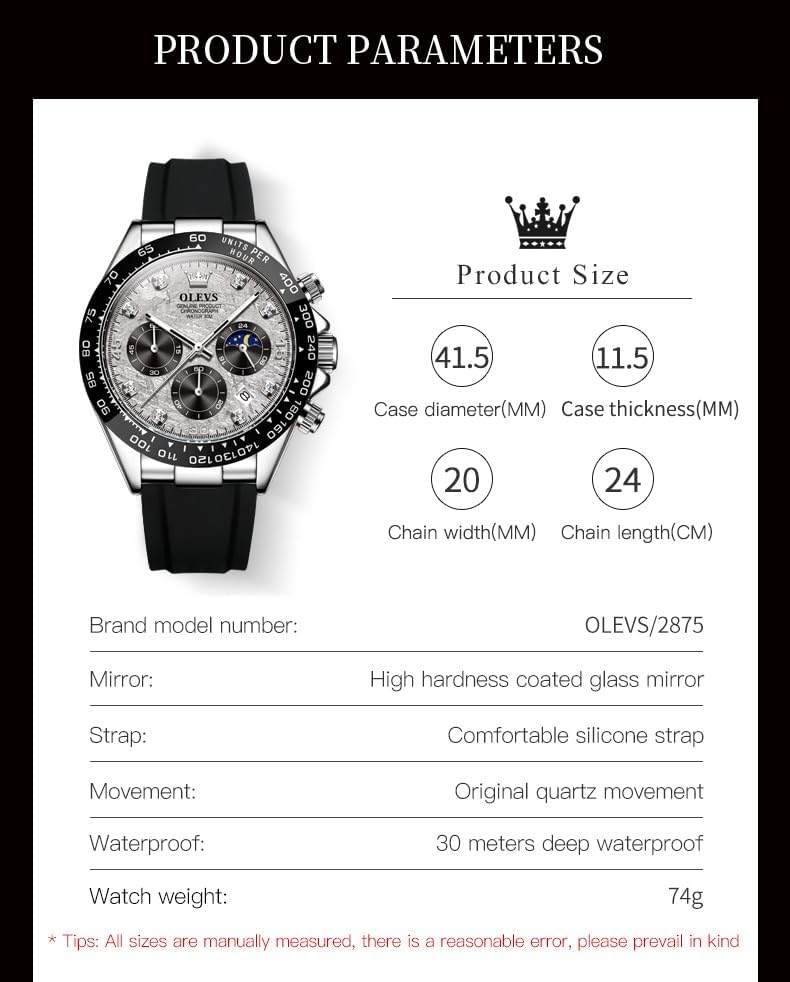 Men Business Diamond Watch Waterproof