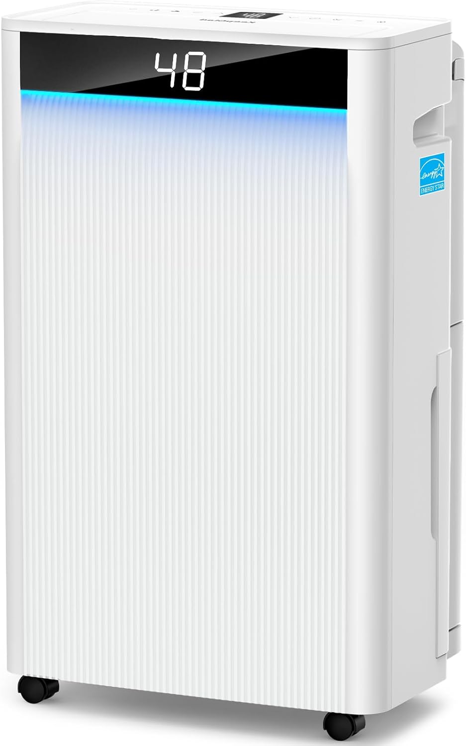 Smart Dehumidifier for Basement, Bedroom, Home with Drain Hose and Intelligent Humidistat