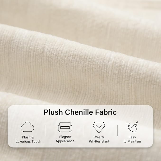 Accent Chair 42.1” Upholstered Modern Single Armchair – Ergonomic Backrest with 2 Pillows, Contemporary Piping Lounge Chai