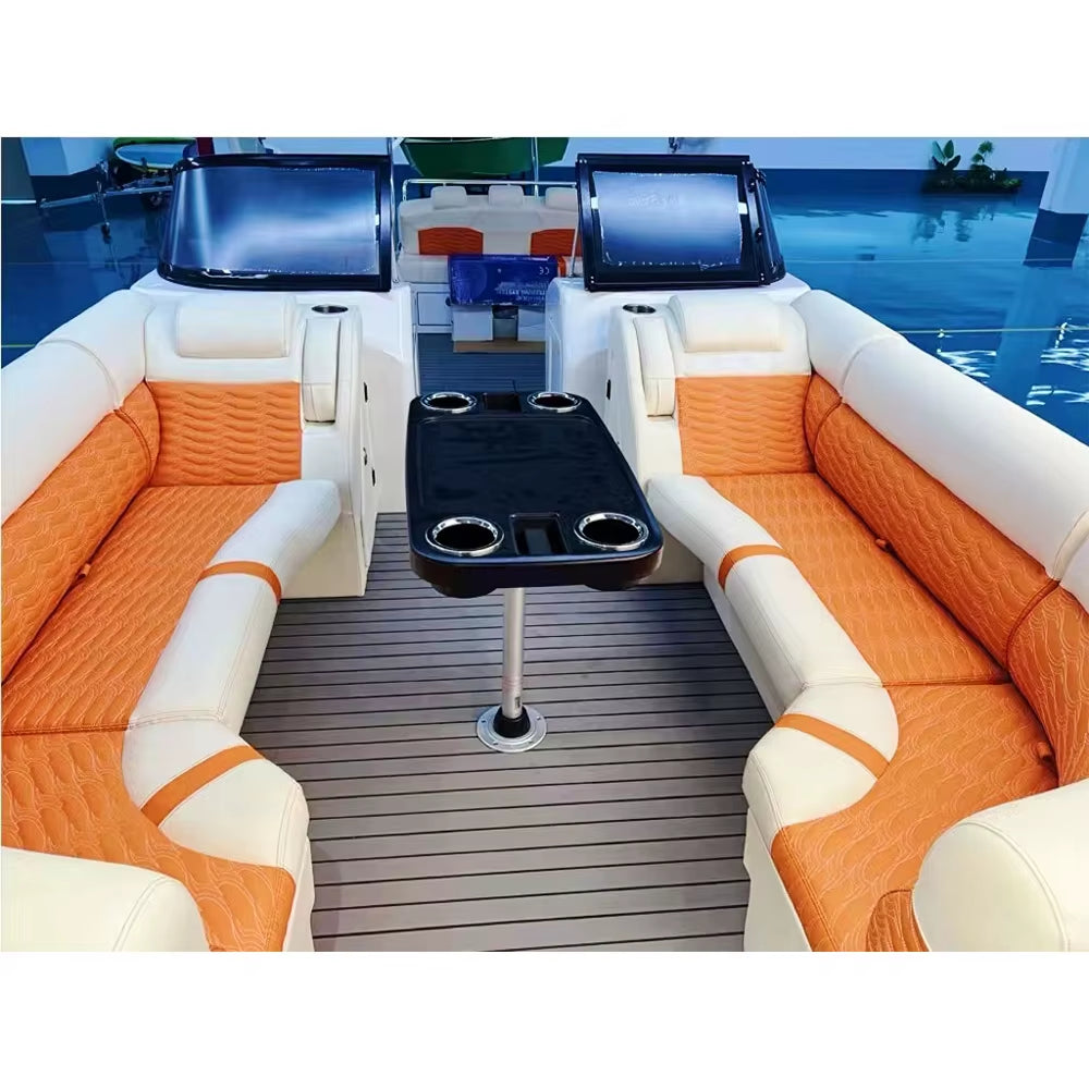Small Luxury Yacht  Pontoon Boat Electric Engine watersport Boat