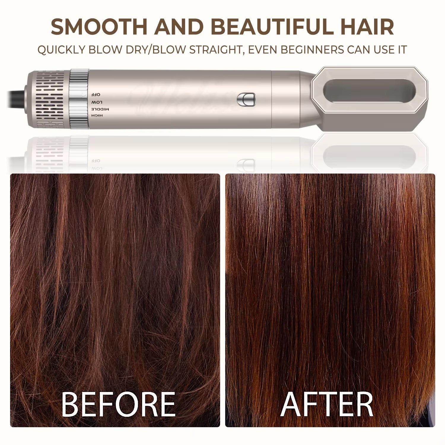 New Multipurpose Hair Dryer 5 in 1 Hair Styler Hot Air Comb Electric 