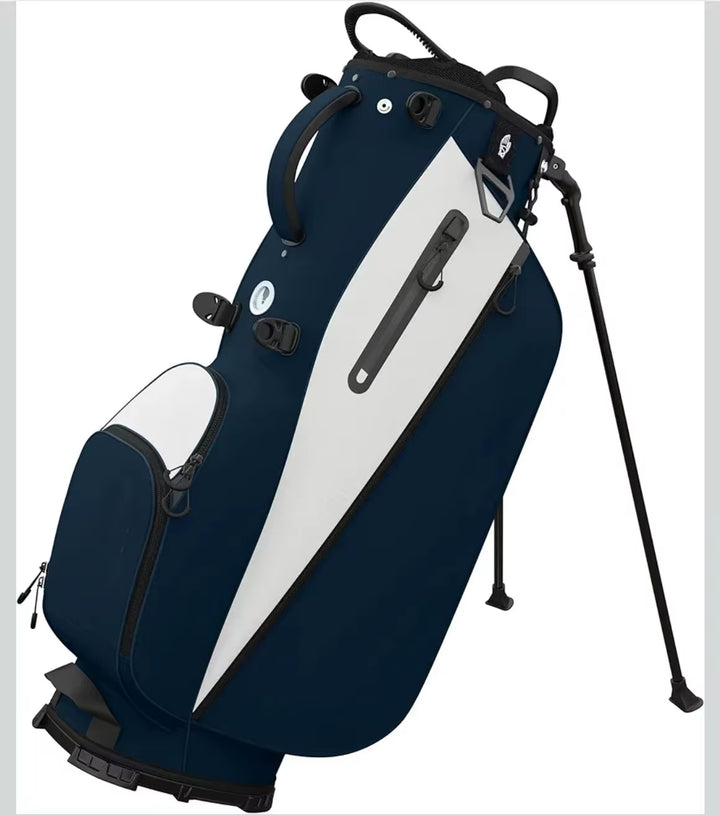 New Durable Golf Stand Bag with Large Capacity Storage, Premium PU Leather