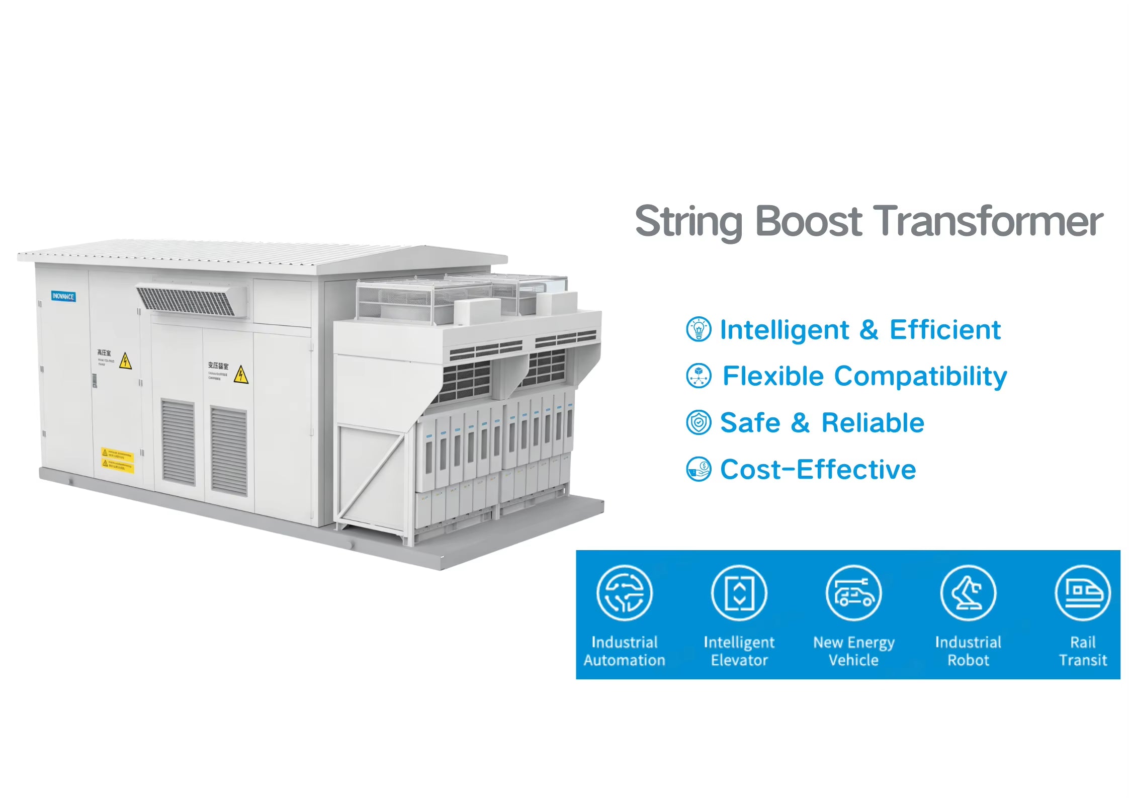 5000Kva 35Kv Three-Phase Solar Inverter Boost Dry Type Transformer 1000V-1500V Output Air Cooling 50Hz PV Power Station-Factory