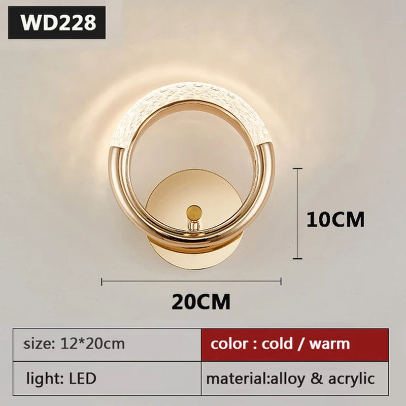 Modern Nordic Luxury Decor Wall Lamp  LED Bedroom lights