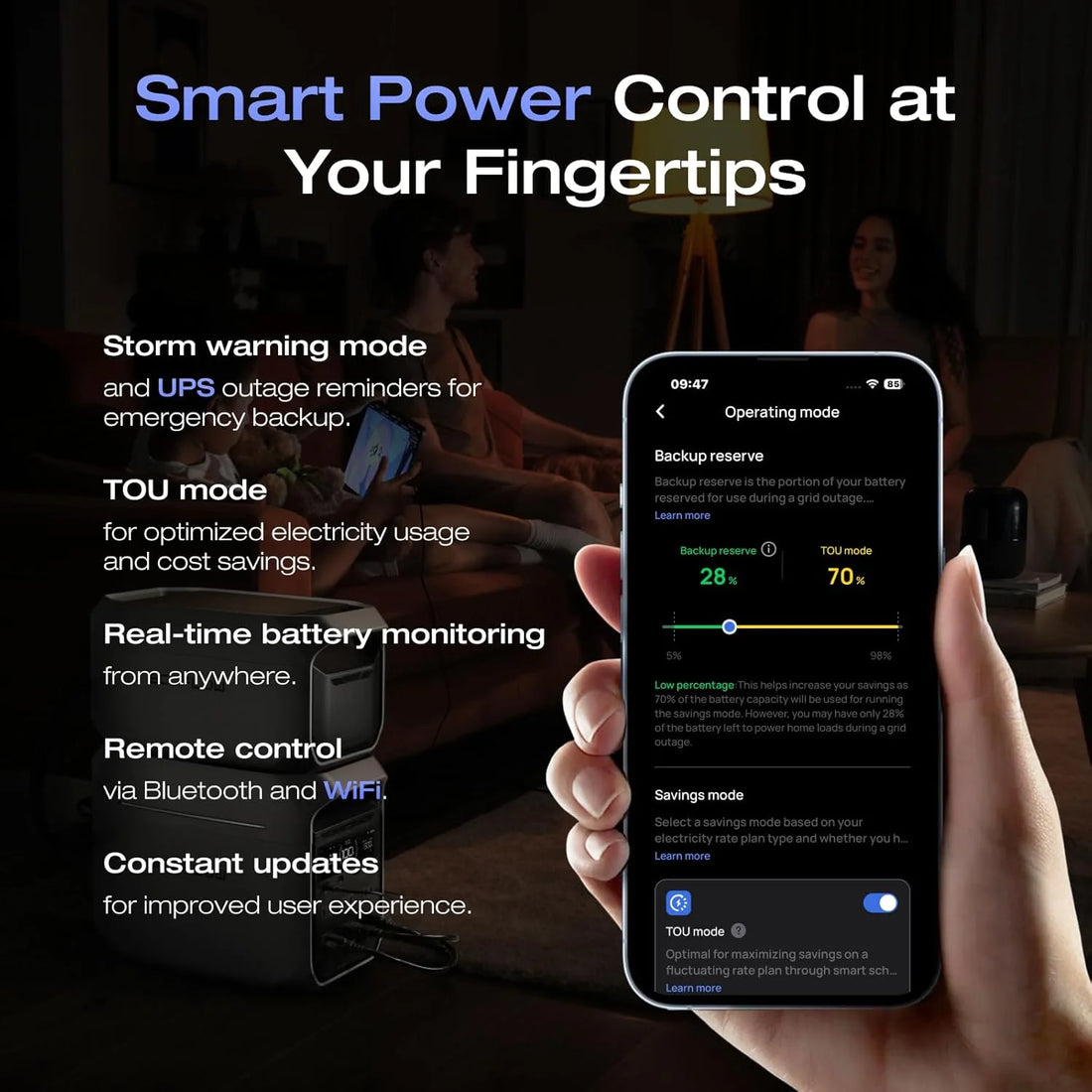 Mini Power Station DELTA 3+ ,1024Wh LFP Batter Solar Generator