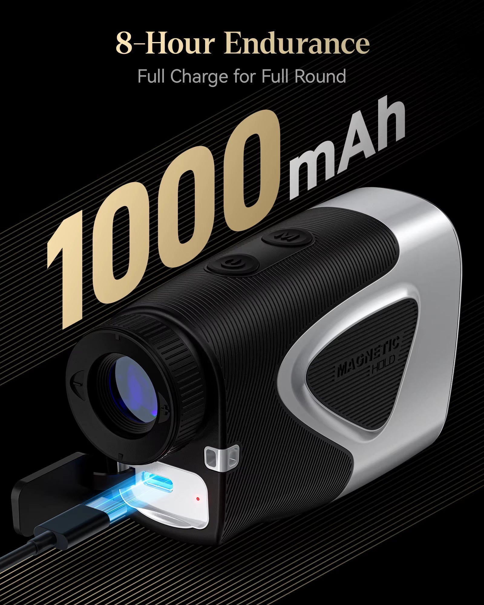 Pro C016 Golf Rangefinder with Slope and Pin Lock Vibration 