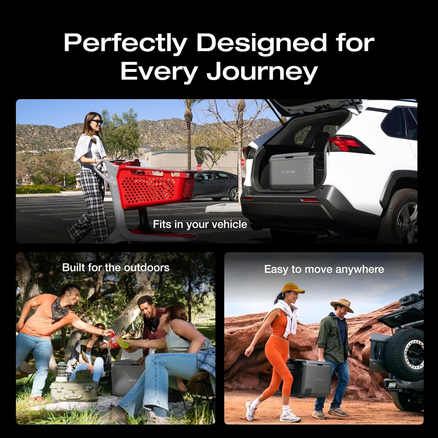 New Classic 35L Portable Fridge Freezer with Battery, App Control Features