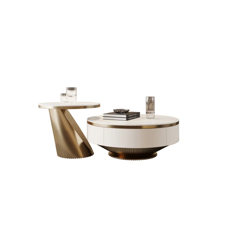 New Italian Craft Coffee Table with Storage Heat & Wear-Resistant