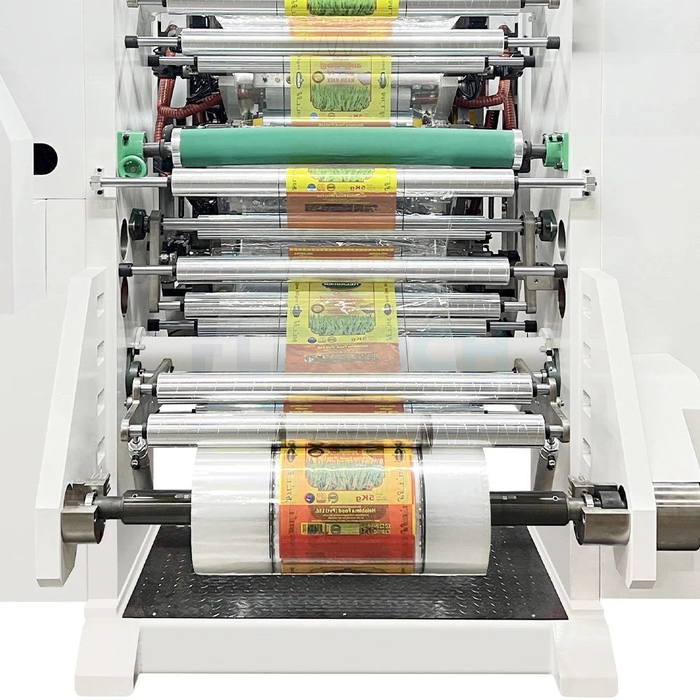 New 6-Color 1200mm CI Flexographic Printing Machine | Roll-to-Roll Industrial Printing System