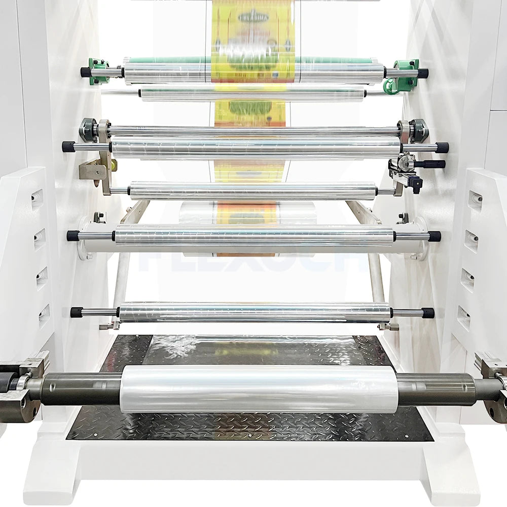 New 6-Color 1200mm CI Flexographic Printing Machine | Roll-to-Roll Industrial Printing System