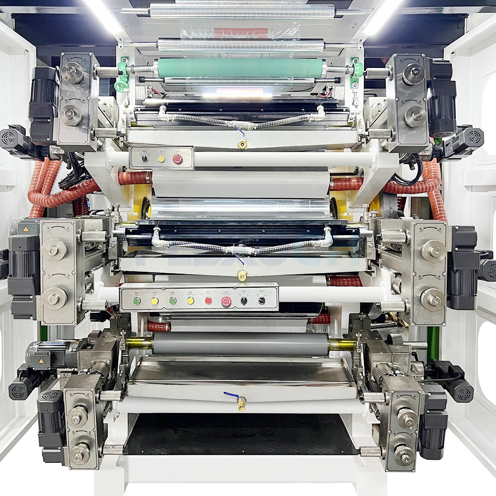 New 6-Color 1200mm CI Flexographic Printing Machine | Roll-to-Roll Industrial Printing System