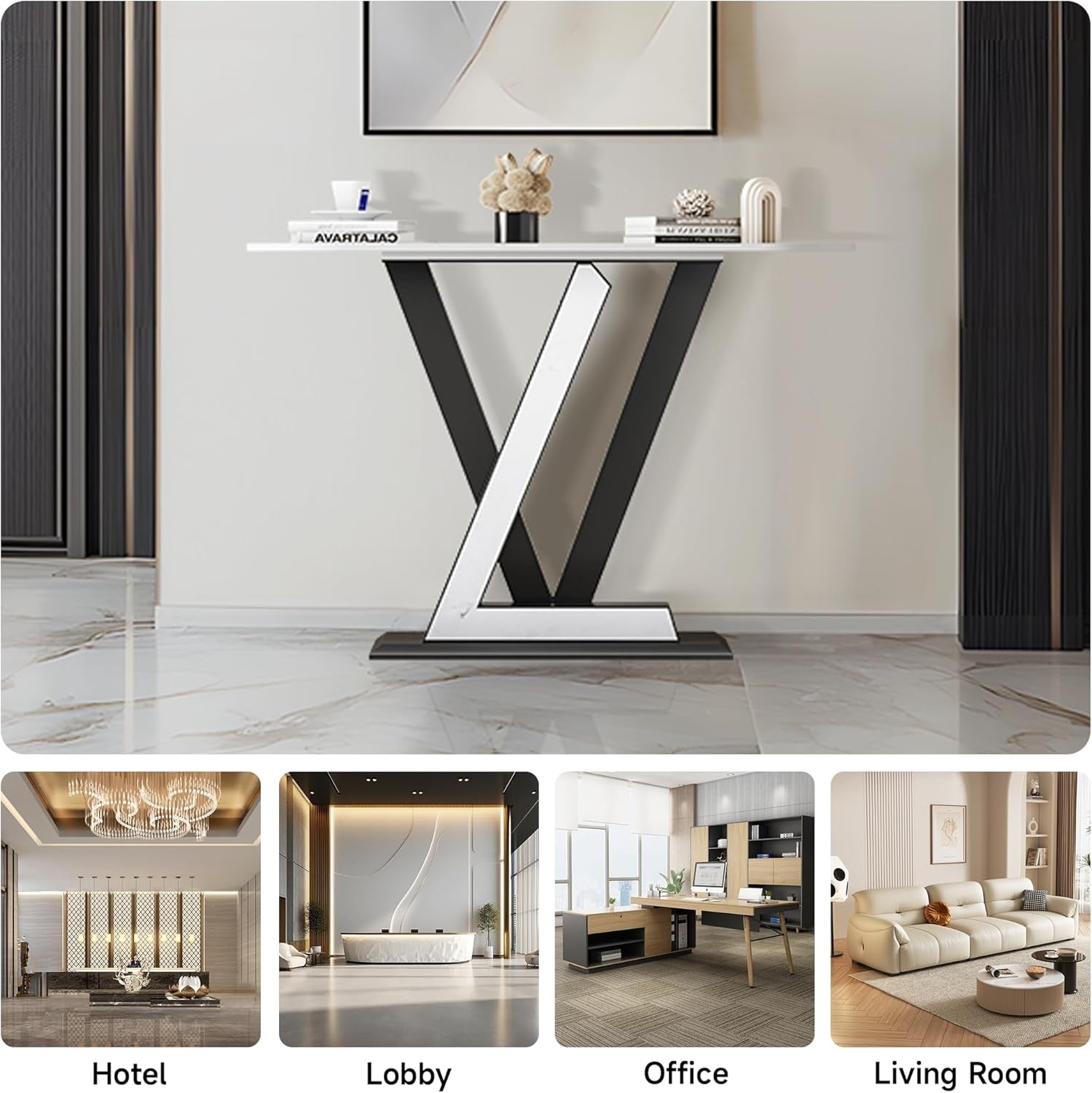 Modern Italian Console Sintered Stone for Entrance, Living Room