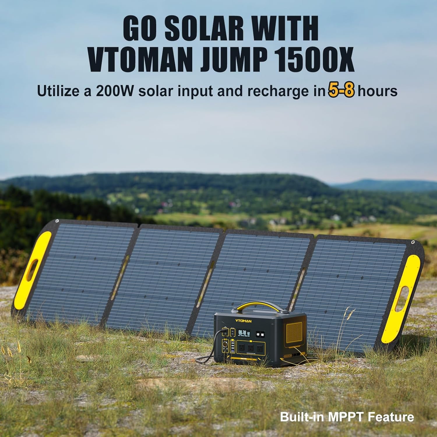 Jump 1500X Power Station, 828Wh Solar Generator 1500W Batterty