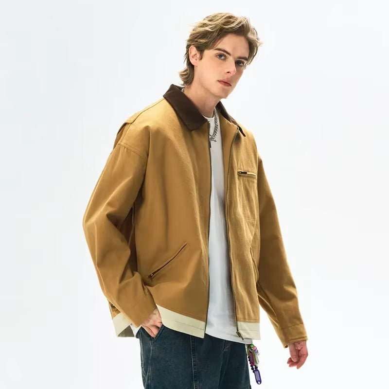 Mens Retro Canvas Detroit Hunting Jacket 