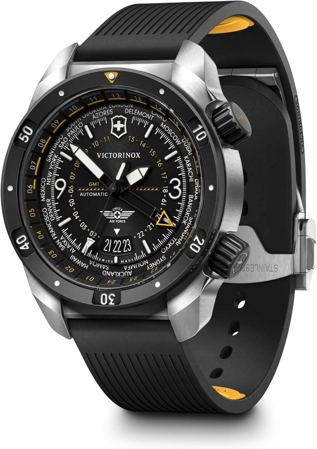 Mens Pro Air Automatic Black Dial Elite Watch