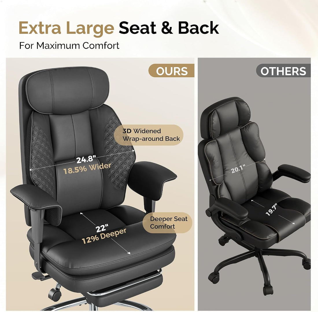 Premium High Back Leather Executive Office Gaming Chair