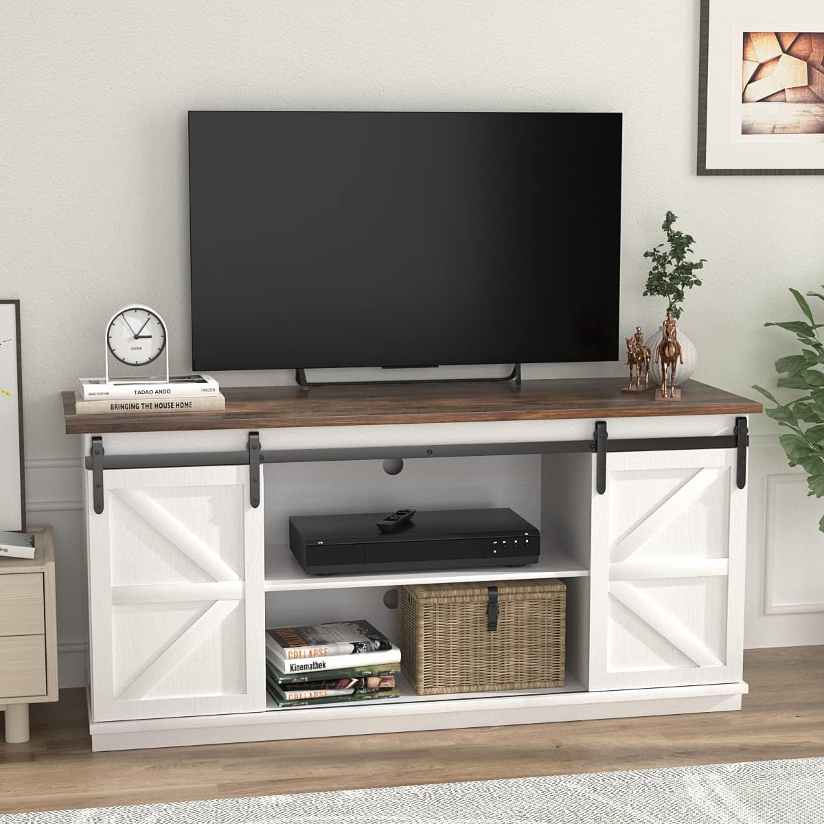 New TV Stand for 65 Inch TV with Storage Cabinets
