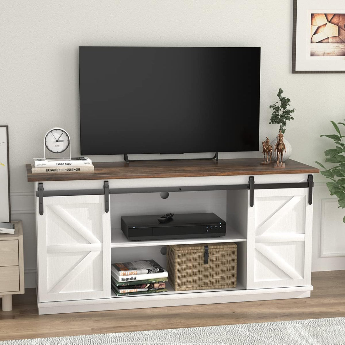 New TV Stand for 65 Inch TV with Storage Cabinets