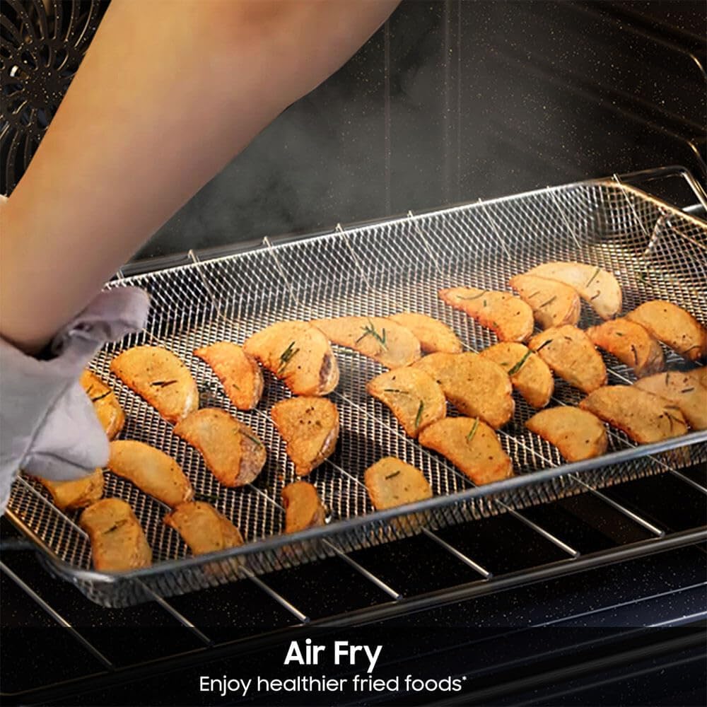 Modern Home Smart Freestanding Gas Range – No Pre-Heat Air Fry & Convection, Stainless Steel