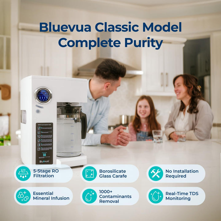 RO100ROPOT Countertop Reverse Osmosis Water Filter System, Portable RO Filtration with Remineralization, No Installation, WQA Certified - ROPOT, 5-Stage RO