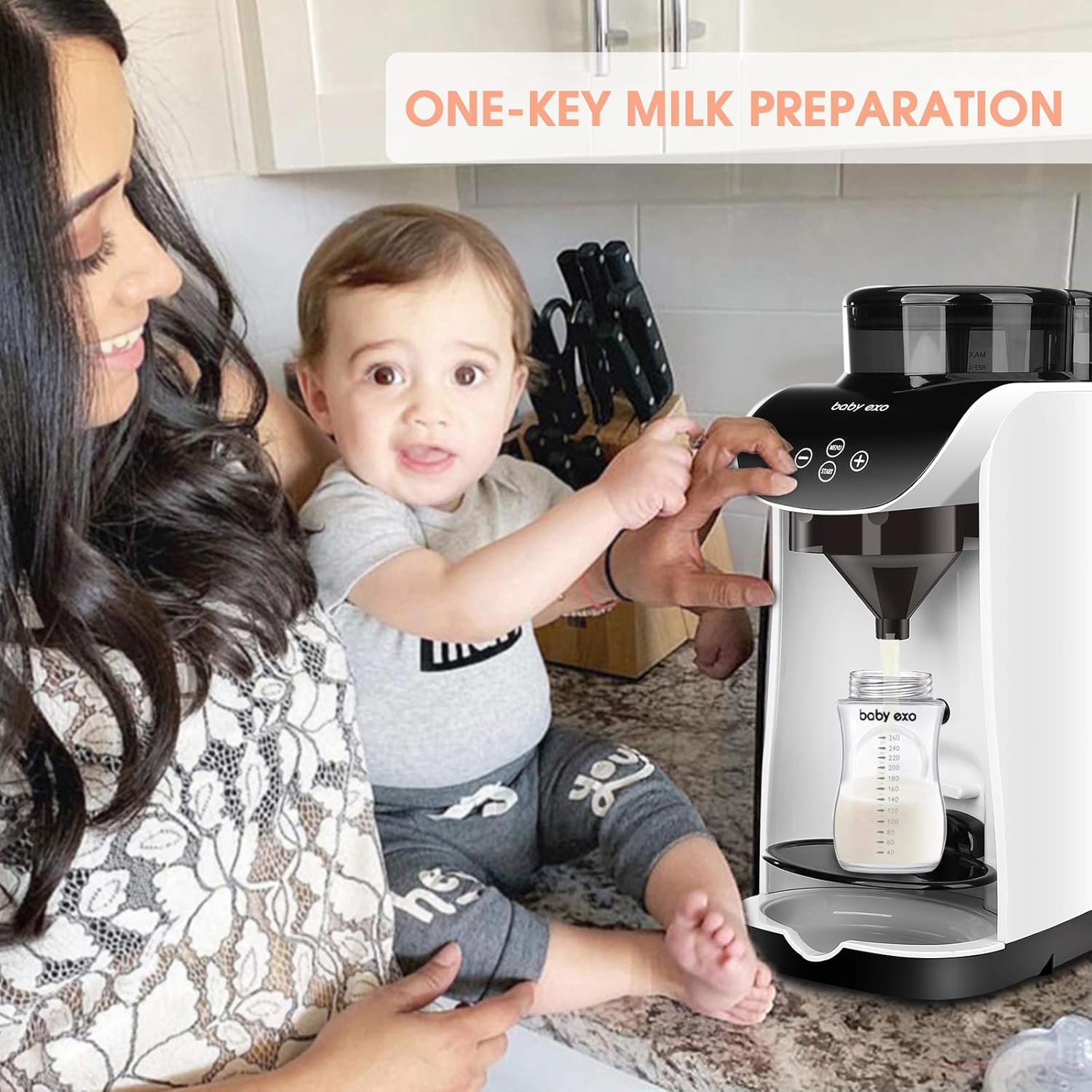 New Baby Milk Dispenser Automatic Electric Formula Mixer Warmer - Automatic Powder Blending