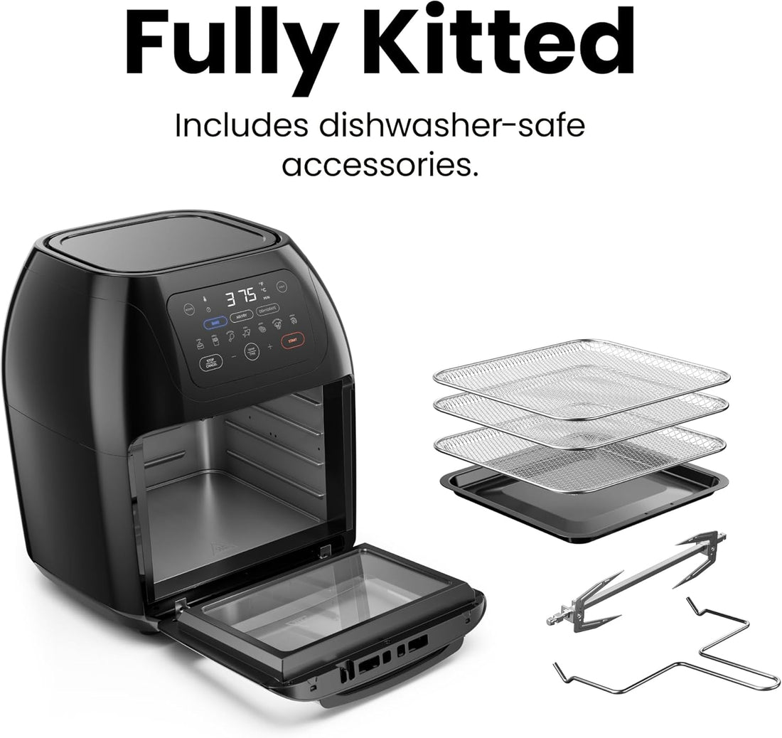 New Multifunctional Digital Air Fryer with Rotisserie, Dehydrator & Convection Oven