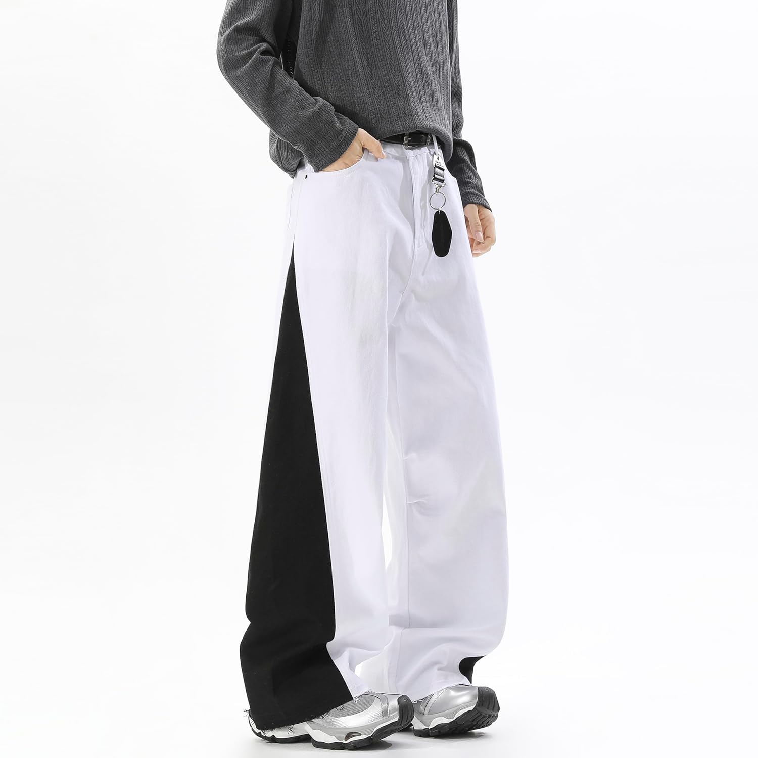 New Mens Fashion Baggy Jeans Denim Pants Streetwear