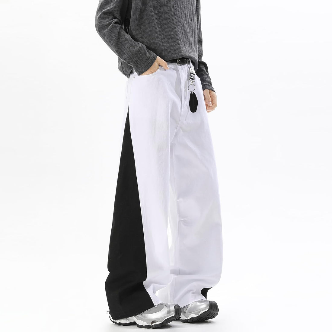 New Mens Fashion Baggy Jeans Denim Pants Streetwear