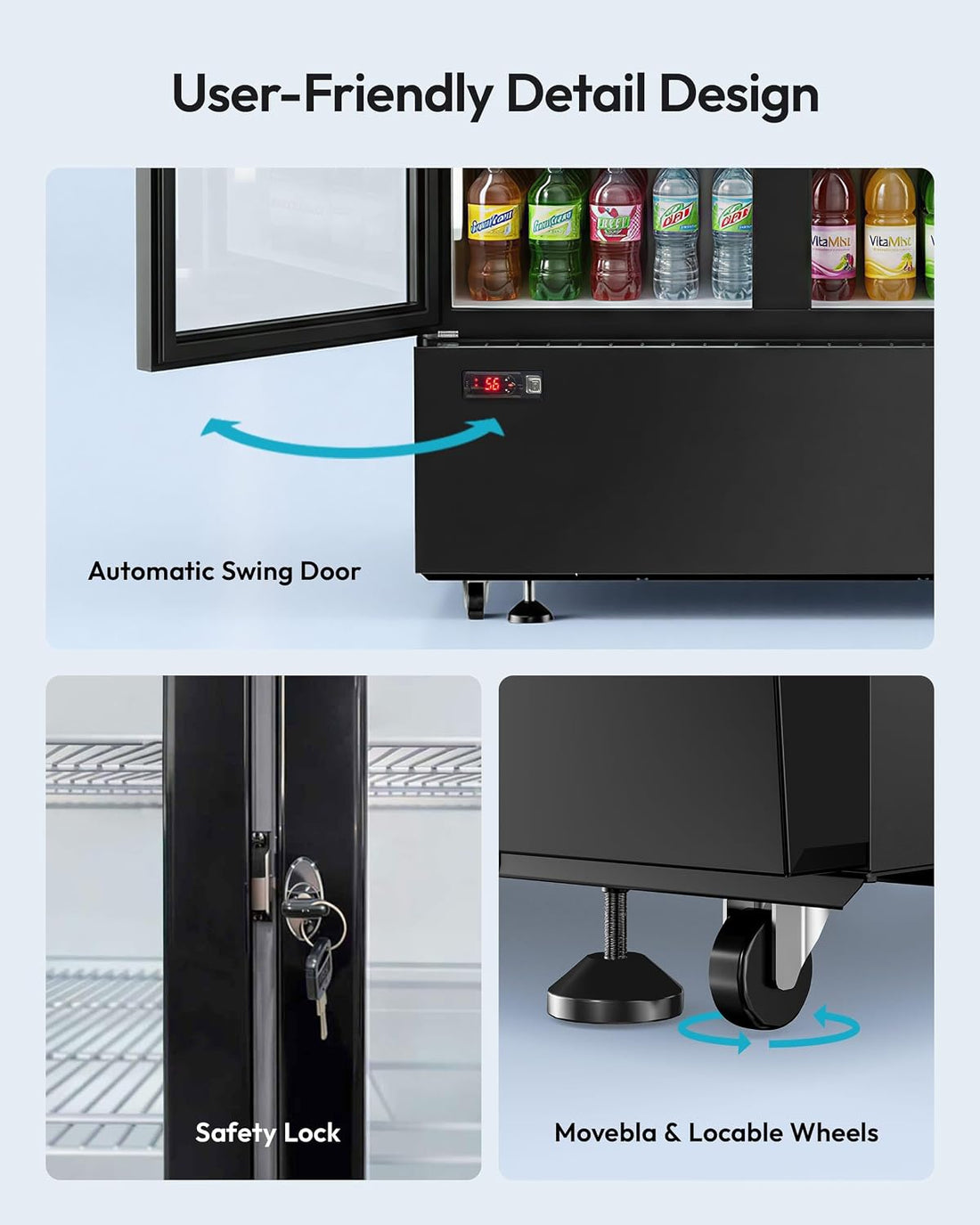 New Commercial Beverage Refrigerator – with LED Lighting & Digital Temperature Control