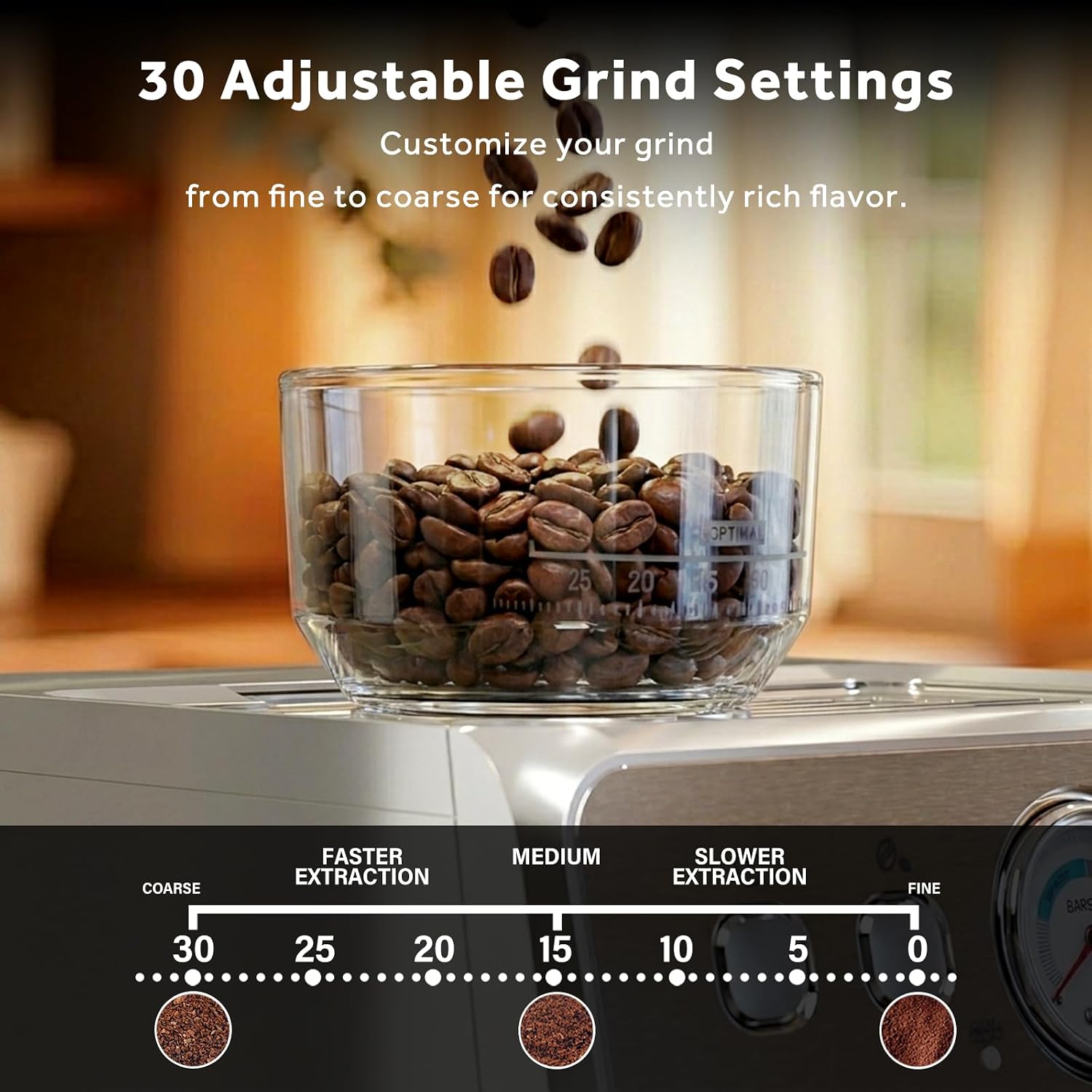 New Espresso Machine with Grinder – 20 Bar Espresso Maker with Milk Frothier
