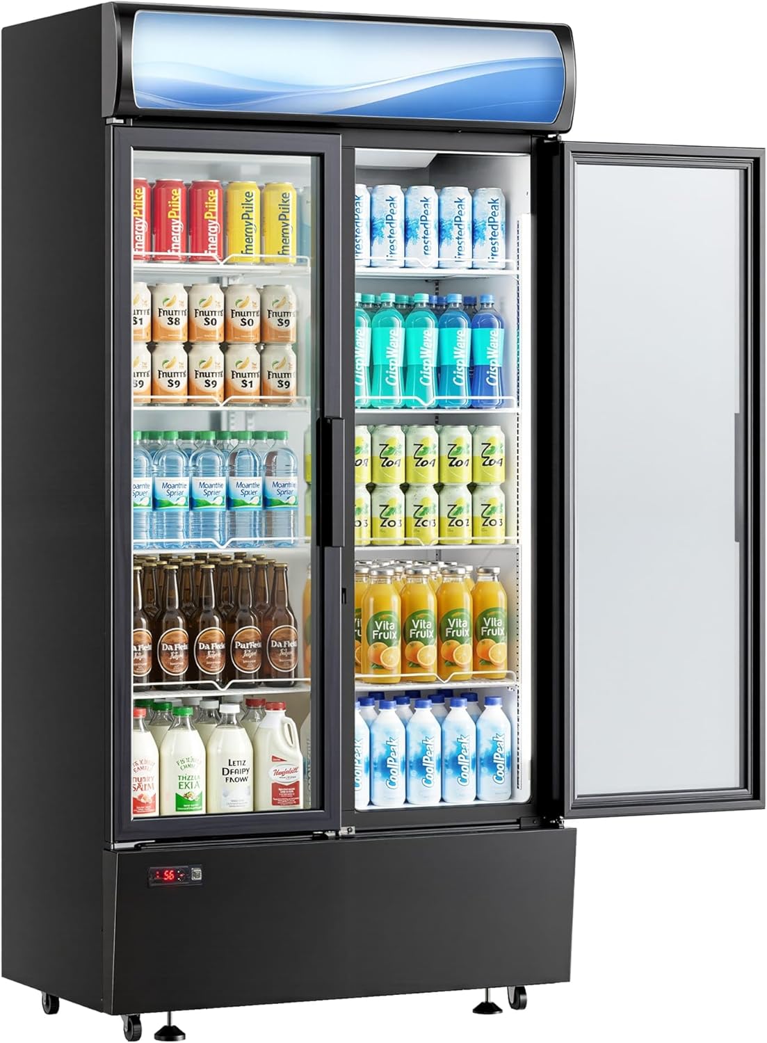 New Commercial Beverage Refrigerator – with LED Lighting & Digital Temperature Control