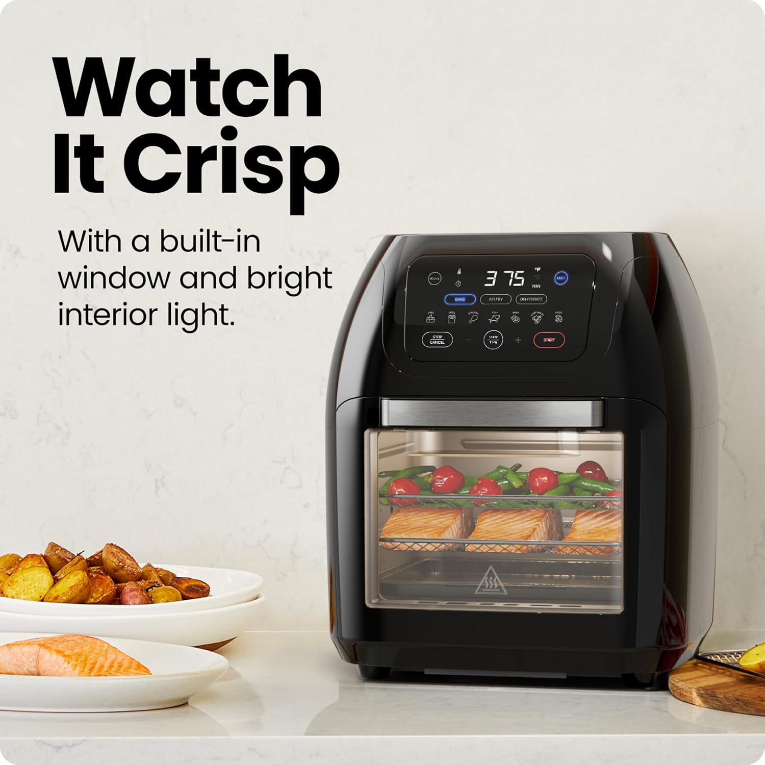 New Multifunctional Digital Air Fryer with Rotisserie, Dehydrator & Convection Oven