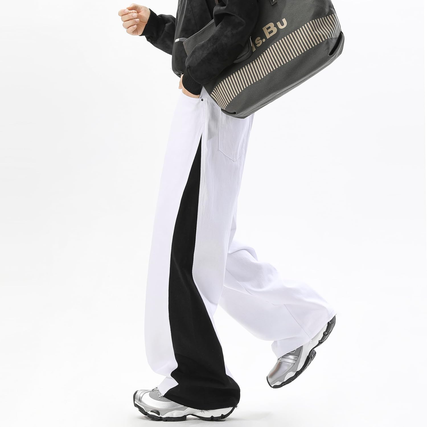 New Mens Fashion Baggy Jeans Denim Pants Streetwear