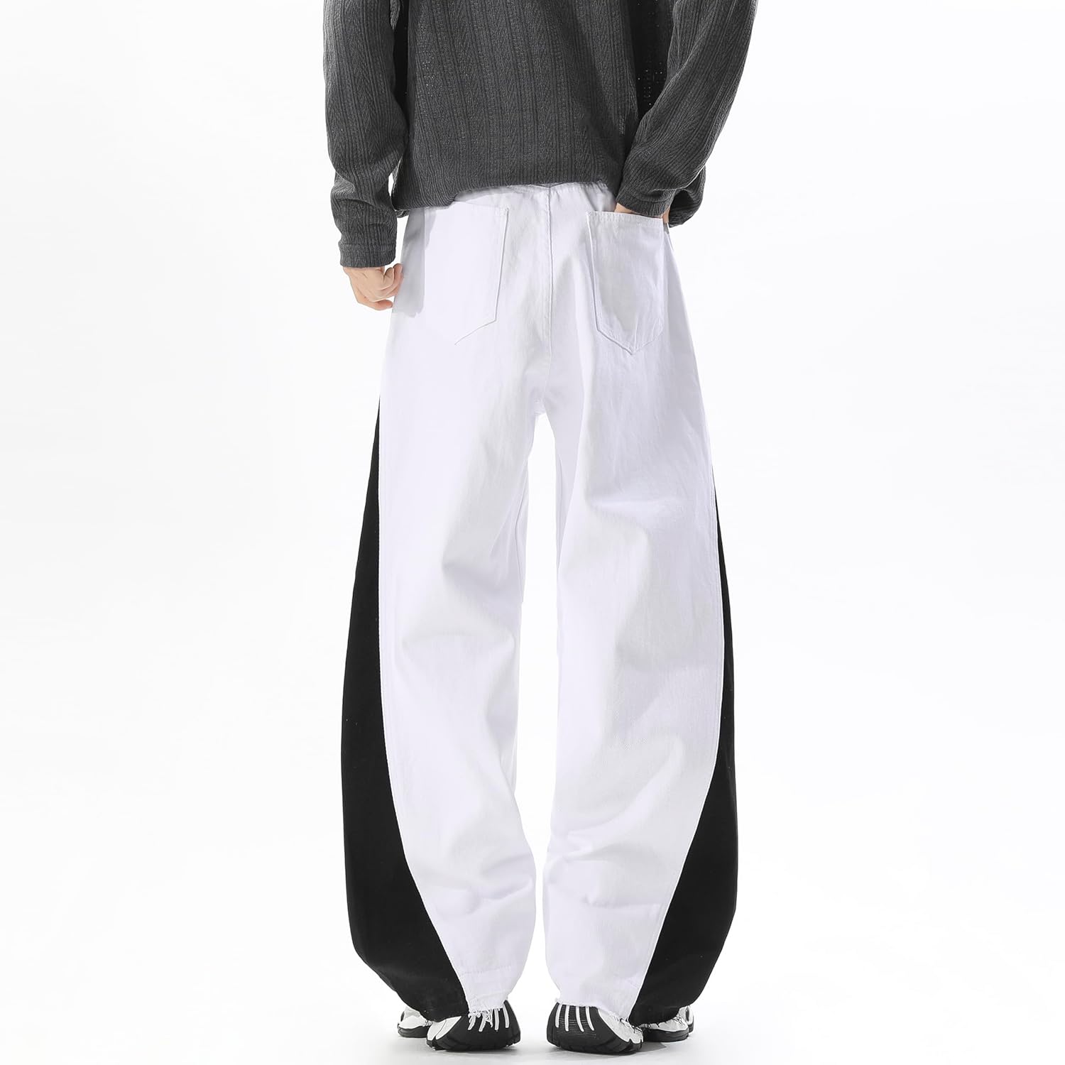 New Mens Fashion Baggy Jeans Denim Pants Streetwear