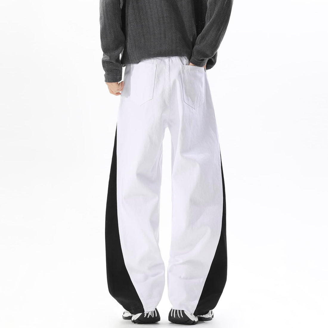 New Mens Fashion Baggy Jeans Denim Pants Streetwear