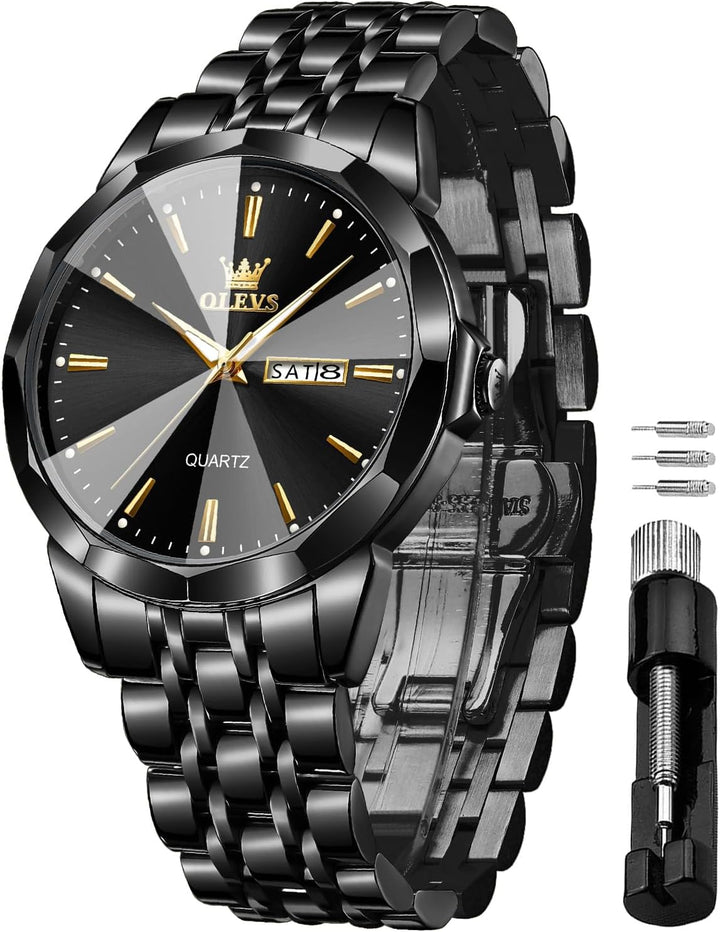 Mens Waterproof Diamond Business Watch