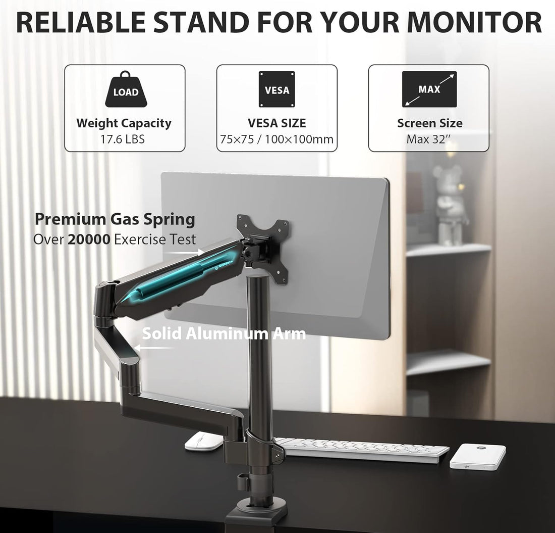 New Adjustable Spring Monitor Desk Mount – 13–32” LCD Screen Arm