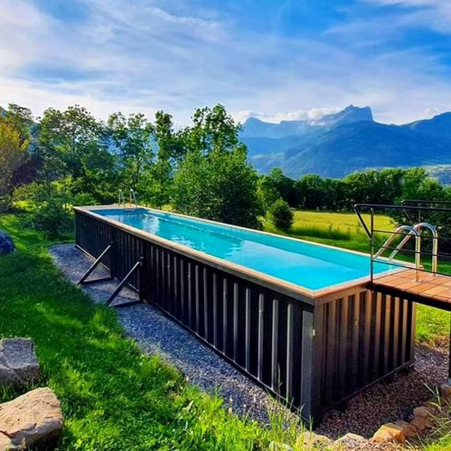 New 20ft Fiberglass Container Swimming Pool - Deep Moveable Dive Training Pool