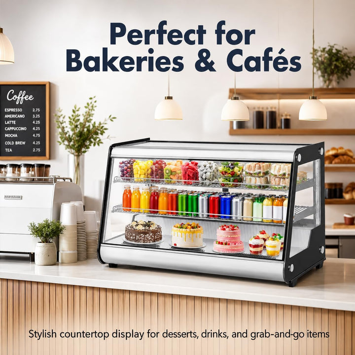 Commercial Glass Door Refrigerator Countertop Display Fridge
