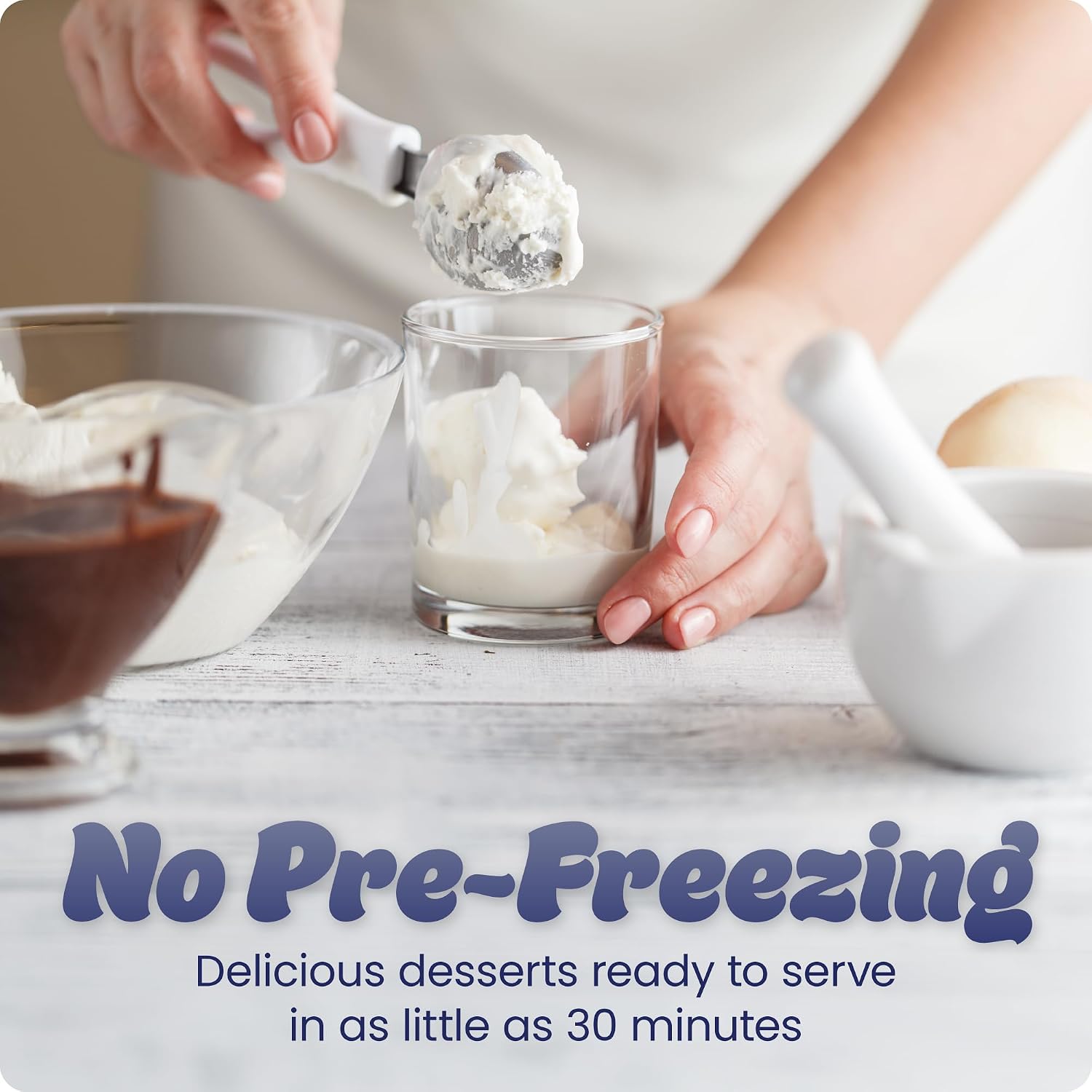 New Smart Trio Ice Cream Maker with Built-In Compressor – No Pre-Freezing
