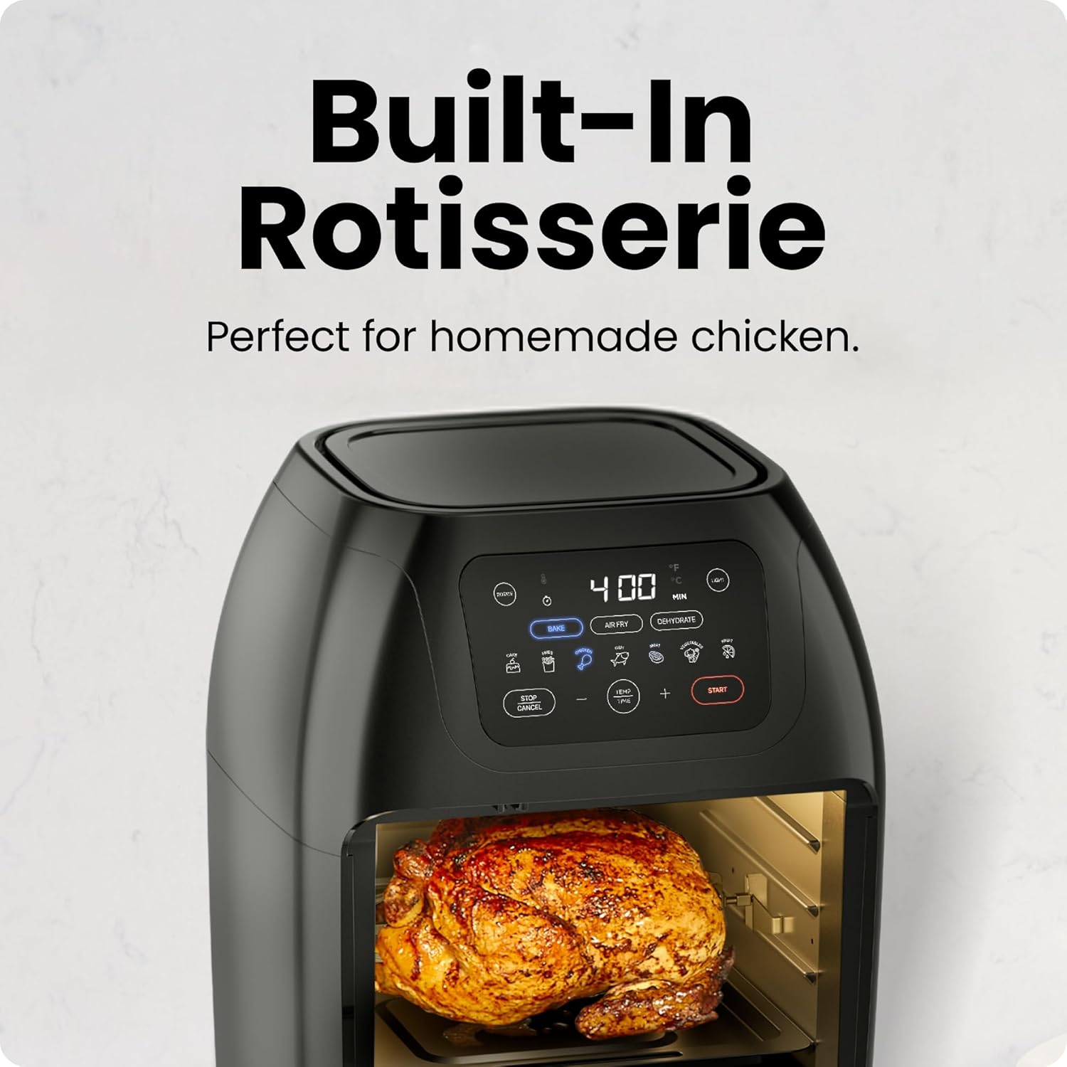 New Multifunctional Digital Air Fryer with Rotisserie, Dehydrator & Convection Oven