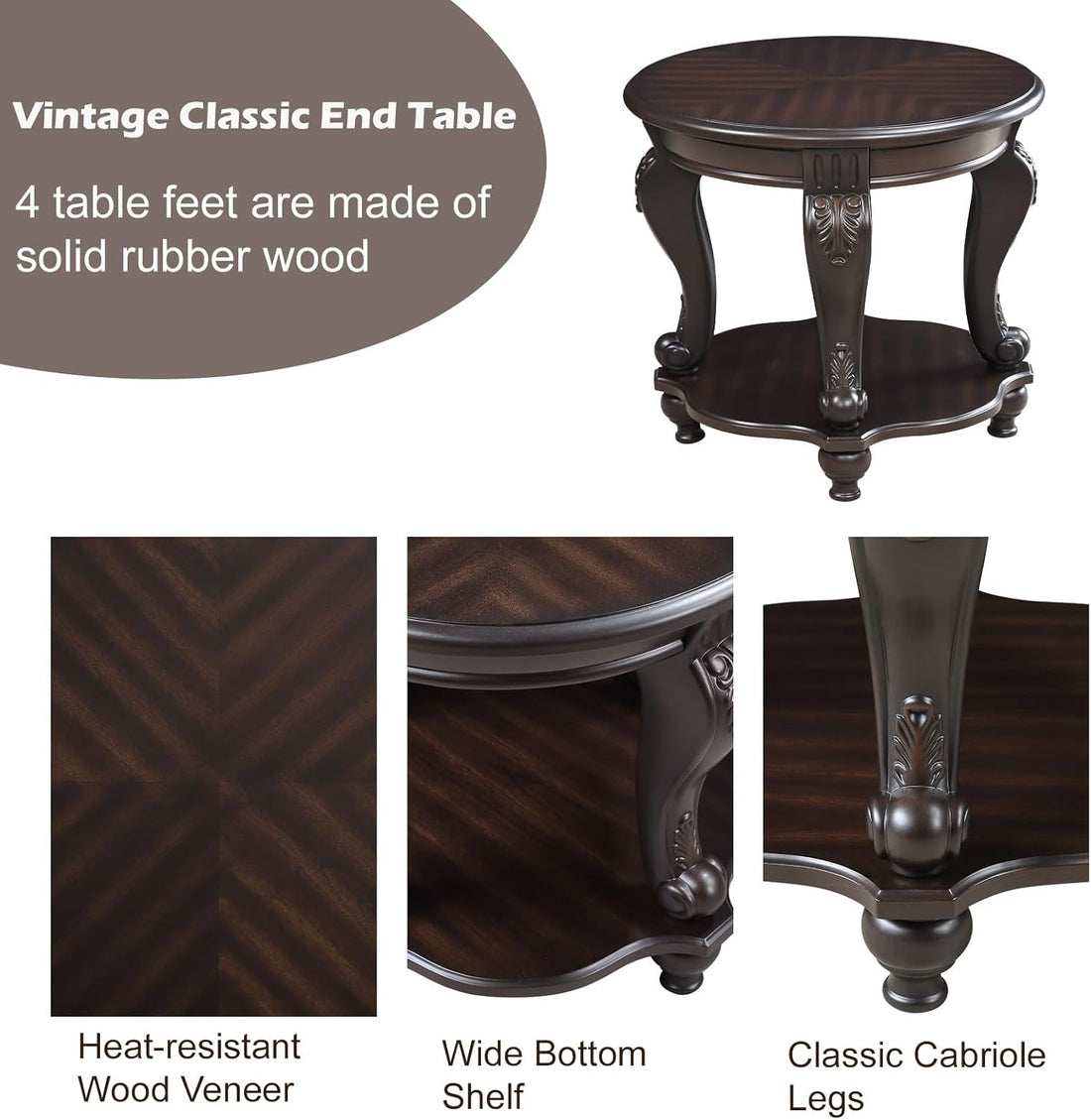 Modern Solid Wood Coffee Table Set with Open Storage, Coffee Table Home Interiors Furniture