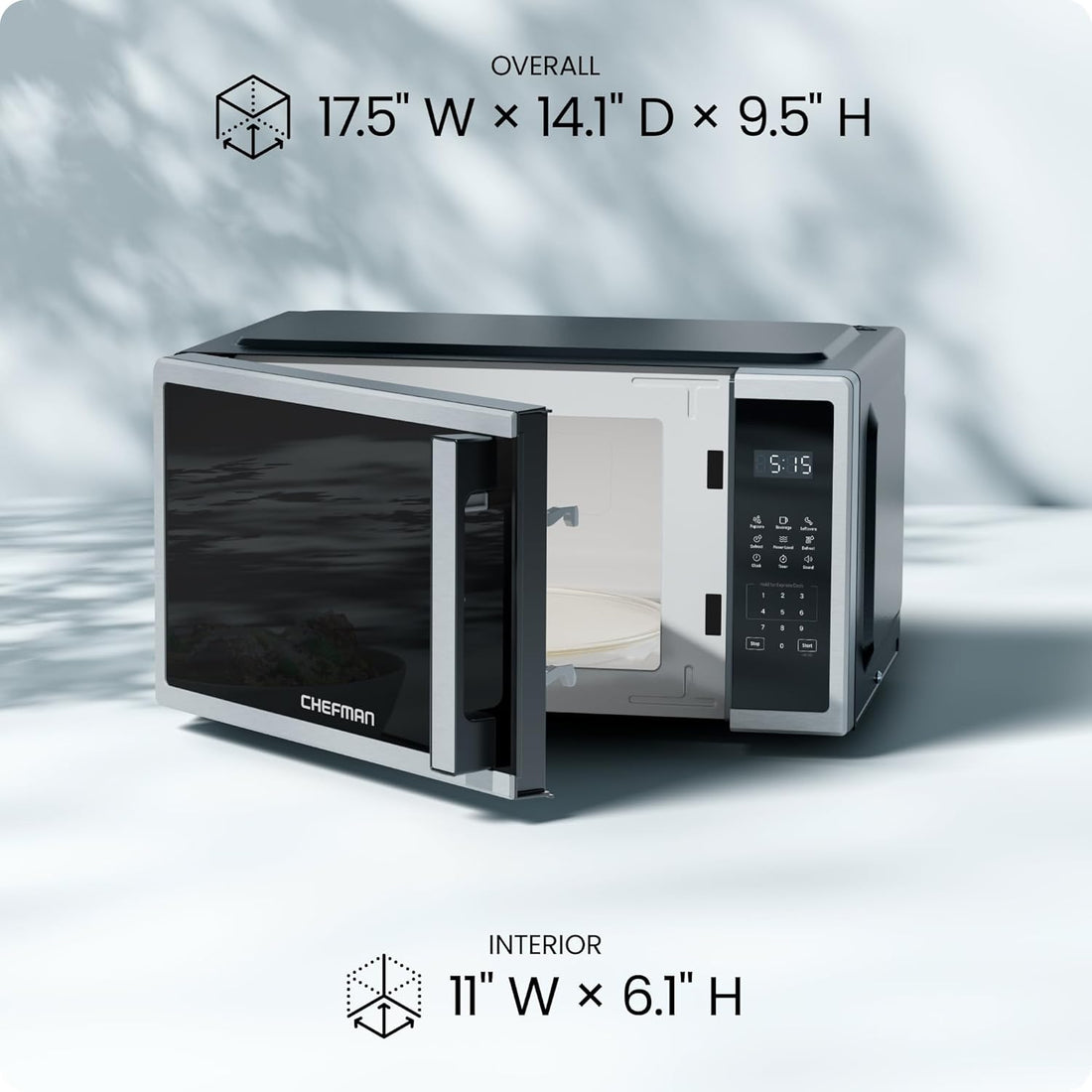 New Compact Microwave Oven with 10 Power Levels & One-Touch Express Cook