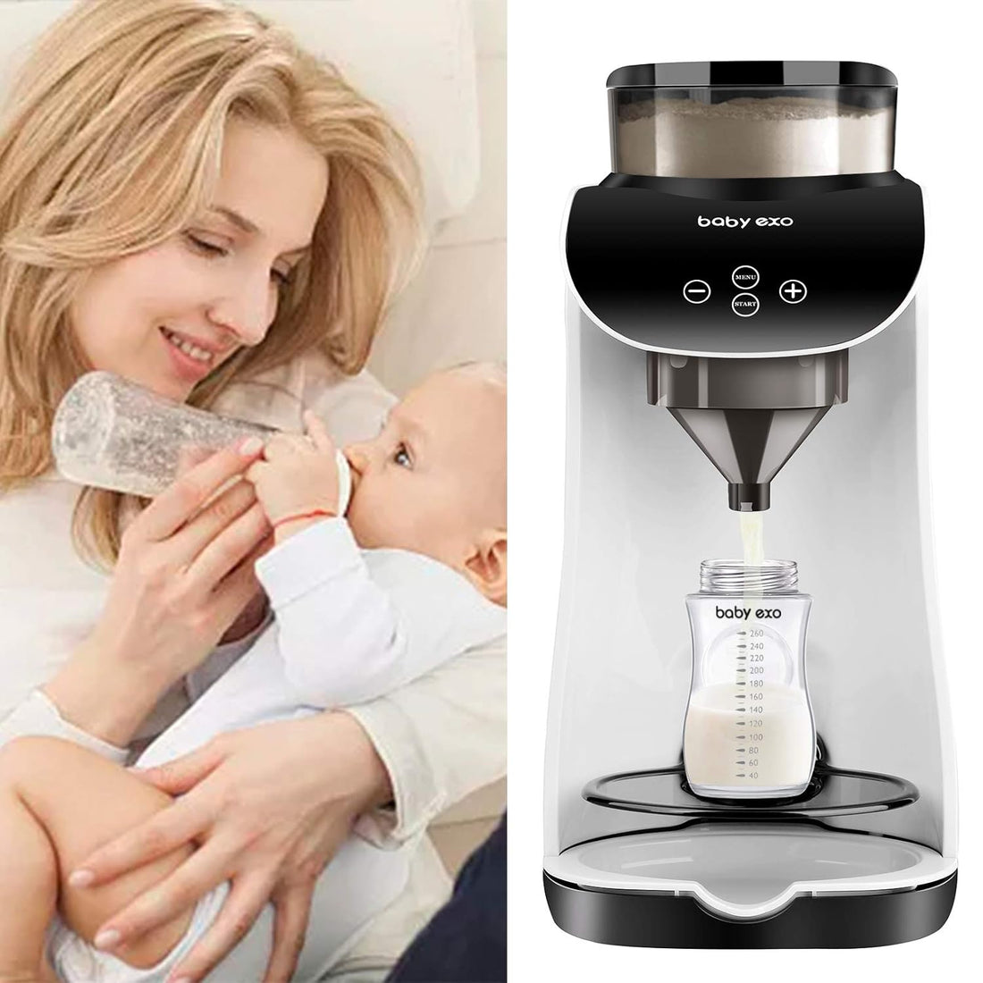 New Baby Milk Dispenser Automatic Electric Formula Mixer Warmer - Automatic Powder Blending